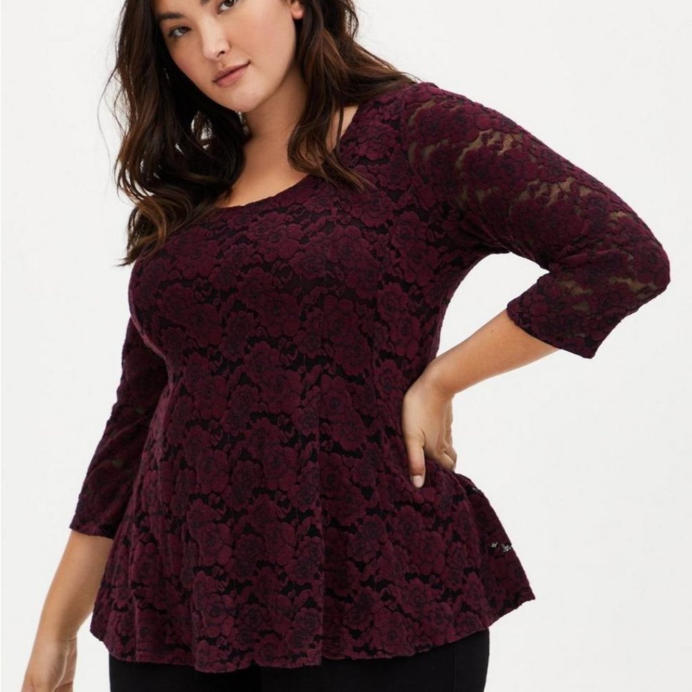 TORRID Lace Top  3X